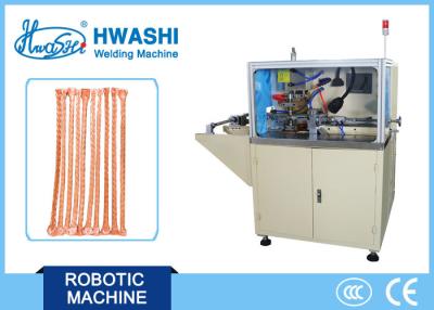 中国 銅の編みこみのワイヤーのための自動ワイヤー溶接装置の調節可能な溶接の長さ 販売のため