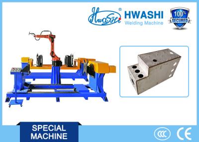 China Air Cabinet Robotic Spot Welding Machine With Wire Feeder / Start Control Panel for sale