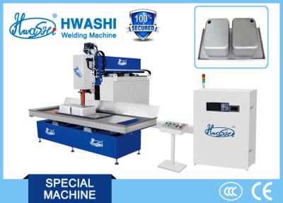 China Hwashi CNC Automatic Rolling Seam  Welding Machine for Stainless Steel Kitchen Sink Bowl for sale