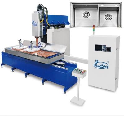 Cina Saldatrice automatica del lavandino di CNC per il lavandino di cucina differente di dimensione in vendita