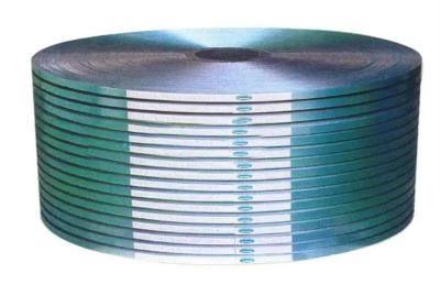 China Fita de aço revestida com copolímero verde natural 0,3 mm 370mpa EN JIS à venda