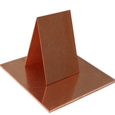 China JIS H3250 ASTM B152M 99.99 Pure Copper Plate Sheet 8mm 10mm 20mm for sale