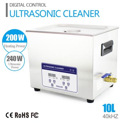 China 10L 240W JP - 040S SUS Ultra Sonic Cleaner With Digital Timer / Heater for sale