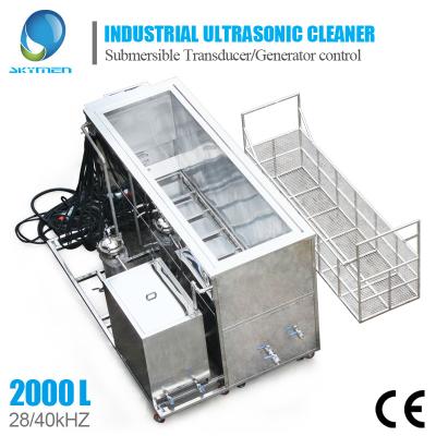 China Large Industrial Ultrasonic Cleaning Machine For Engine Block Car Parts Cleaning for sale