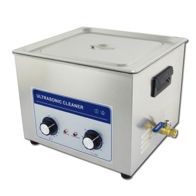 China 40khz 15L Benchtop Ultrasonic Cleaner With Manual Knobs , Adjustable Timer for sale