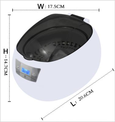 China Limpiador ultrasónico del mini hogar 750ml, JP - FCC ultrasónica del CE de los limpiadores de la joyería 900S en venta