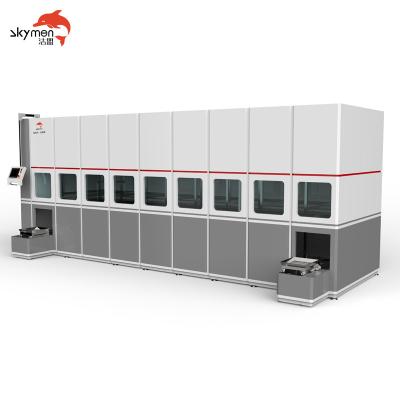 China Elevação - linha automática de vários estágios máquina da limpeza ultrassônica da tecnologia com o tela táctil do controle do PLC à venda