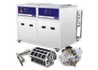 Three-slot ultrasonic cleaning machine with filter, rinse and dry