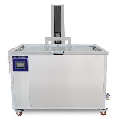 China Custom Made Ultrasonic Parts Cleaner 540L / 140Gal Pneumatic Lift CE Certification for sale