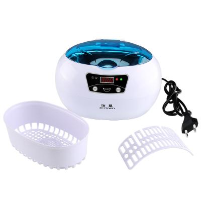 China Digital Dental Medical Instrument ultrasonic cleaner stainless steel 0.6L Blue Clinic for sale