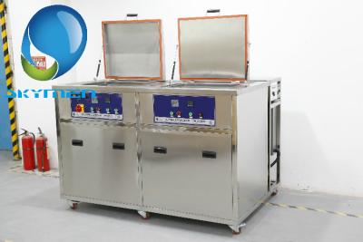 China 28/40KHz Industrial Ultrasonic Parts Cleaner 360L Dual Tanks For Turbine Fuel Nozzle for sale