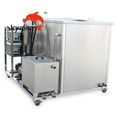 China Solvent Cleaning Industrial Ultrasonic Cleaner Double Tanks Cleaning Drying Filtration for sale
