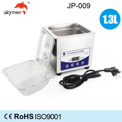 China Jewelry Benchtop Ultrasonic Cleaner 1.3L 60W For Dental / Fake Teeth for sale