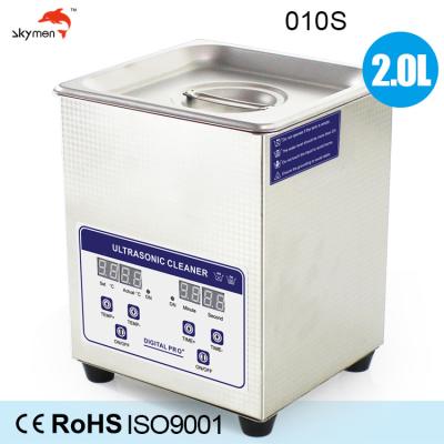 China Durable Benchtop Ultrasonic Cleaner 2 Liter 60W For PCB Removing Rosin / Welding Spot for sale