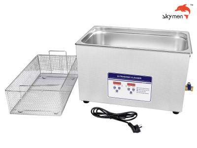China 30 Liter Benchtop Ultrasonic Cleaner 600 Watt For Carburator Small Gear 40KHz for sale