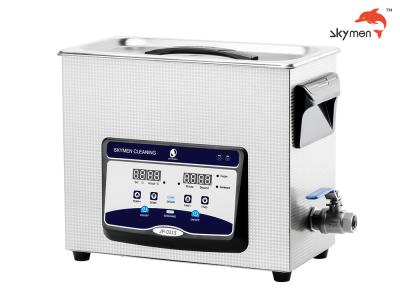 China SUS304 Tank Benchtop Ultrasonic Cleaner 6.5 Liters 40KHz With Degas Semi Wave Function for sale