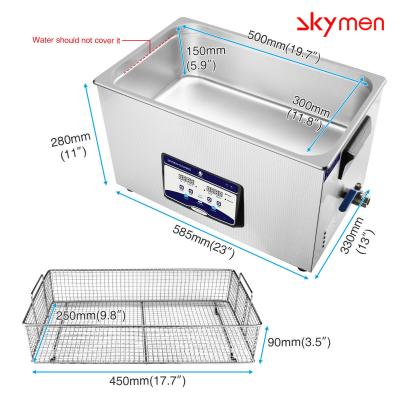 China 480W 20L Table Top Ultrasonic Cleaner For Integrated Circuit for sale