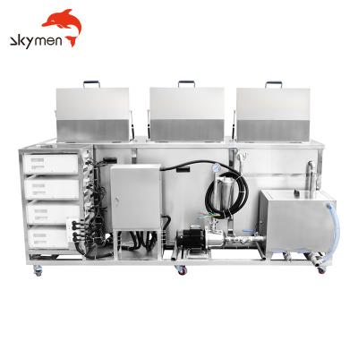 China Gasket 264L Stainless Steel Ultrasonic Cleaner 6000W Dpf 3 Tank Skymen JP-3120GH for sale