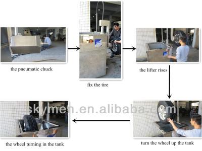 China Limpiador ultrasónico modificado para requisitos particulares 453.6L del motor de la máquina de la limpieza del neumático en venta