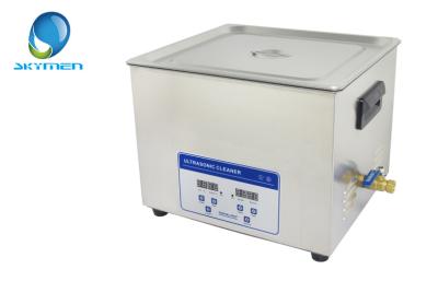 China Industrial Skymen 15L Benchtop Ultrasonic Cleaner Tank With Basket for sale