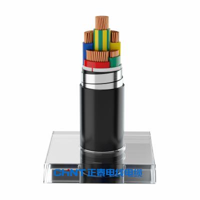 China Fire Resistant Black Sheath 4 Core Copper Armoured Cable for sale