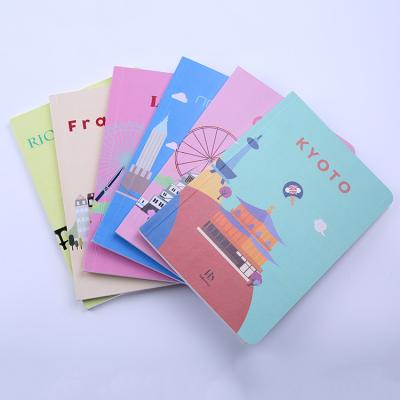 China Cuaderno alineado libro encuadernado de papel reciclado, cuadernos portátiles del ejecutivo del Hardcover en venta