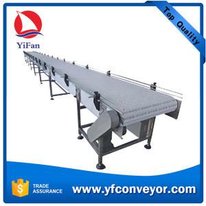 China Plastic Modular Mesh Belt Conveyor in stainless steel frame for sale