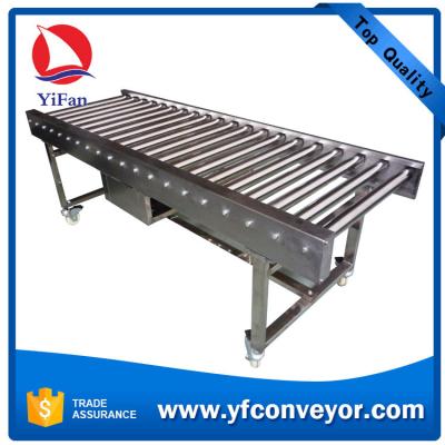 China Large Loading Roller Conveyor, Stainless Steel Roller Conveyor for sale