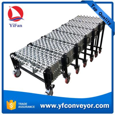 China Flexible Crossed galvanized Steel Skate Wheel Conveyor for sale