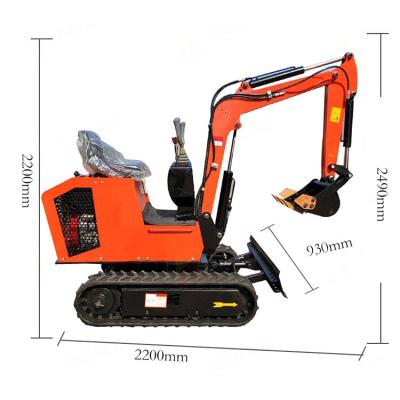 China Storm Diesel Engine Small Mini Digger Machine Mini Excavator Digger For Farm Winery Agricultural Garden for sale