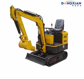 China Mini Excavator 0.8T Small Digger 1 Ton Farming Excavator With Rubber Track for sale