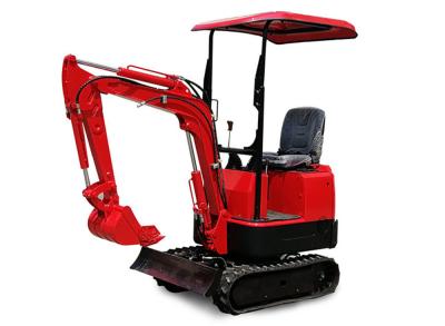 China Construcción de Mini Excavator Machine For Foundation del color rojo en venta
