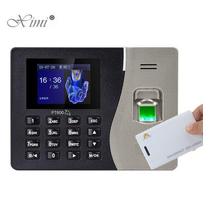 China ZK PT600 Fingerprint Time Clock  Biometric Time Attendance Machine TCP/IP Biometric Fingerprint Time Attendance With RFID Card for sale