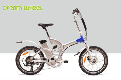 China 36V 250W Folding Electric Bike Full Suspension EN15194 With Shimano Derailleur for sale