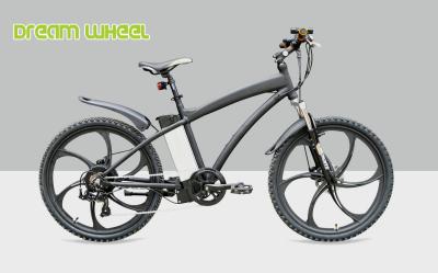China Mens Electric Powered Mountain Bike 26 Inch Wheel 36V 250W Magnesium Alloy Rim for sale