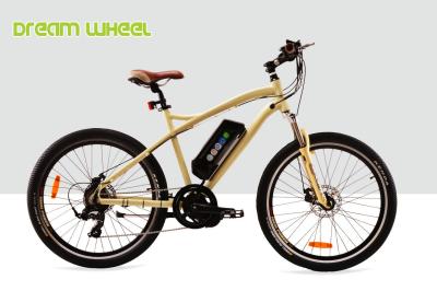 China 7 Speed Electric Mountain Bicycle 32km/H , 26 Inch Electric Mountain Bike Mid Gear Motor for sale