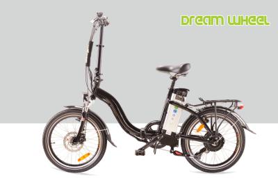China 48V 500W Electric Folding Bike , Lightweight Folding Electric Bicycle 35km/h for sale
