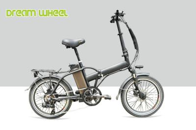 China Aluminum 20 Inch Electric Folding Bike Disc Brake TX55 Derailleur System for sale
