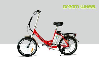 China A bicicleta dobrável de pouco peso de alumínio V de E trava a bateria de 36V 10Ah à venda