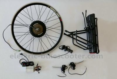 China 25km/H Pedal Assist Ebike Conversion Kit , 250W Electric Bike Conversion Kit With Battery for sale