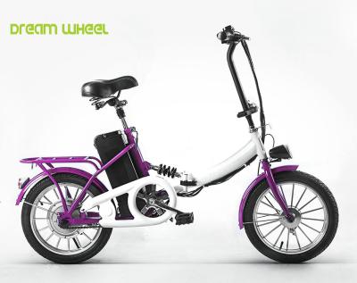 中国 16インチによってモーターを備えられる折る自転車25km/H 36V 8.0Ahのリチウム電池 販売のため