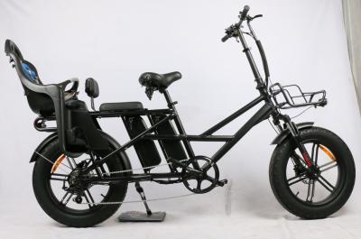China 48V 750W 2022 Electric Fat Tire Bike with child seat , Electric Fat Tire Bicycle long drive range distance for sale