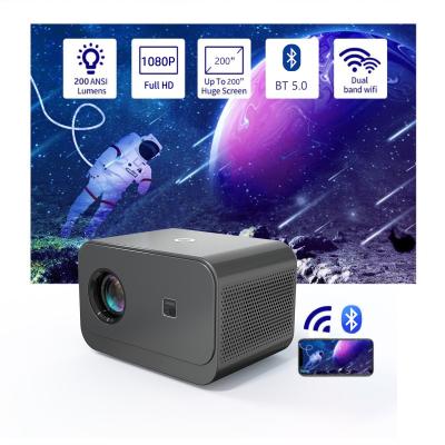 China Electric Focus LED+LCD HDMI Projector 200 lumens, Support（IR) Infrared and 2.4G wireless control for sale