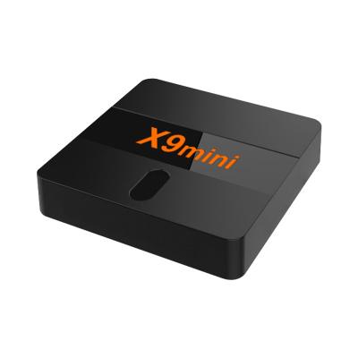 China New Android Smart ATV TV Box X9 Mini 4K Media Player Voice Control Remote HD Streaming Device Android Tv Box for sale