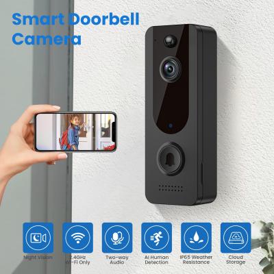 China Smart Wireless Home Ring Door Bell Camera Doorbell With Camera Outdoor Support APP à venda