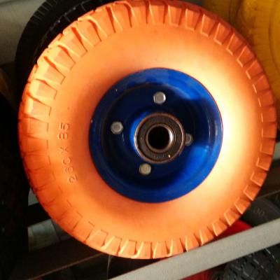 China Rodamiento de rodillos ruedas de goma sólidas 260x85 de 4 pulgadas para los echadores resistentes en venta
