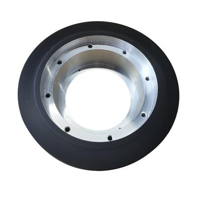China 1000kg Industrial Wheels For AGV PU And Cast Iron 6 inch for sale