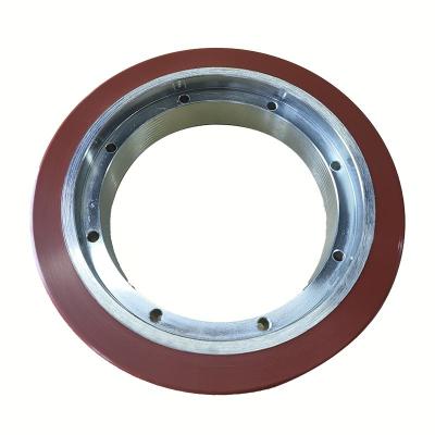 China OEM AGVHKT PU Polyurethane Rubber Wheels 190mm for sale