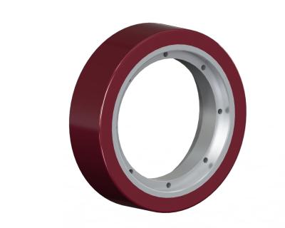 China 550 Industrial AGV Wheel PU Material High Load for sale