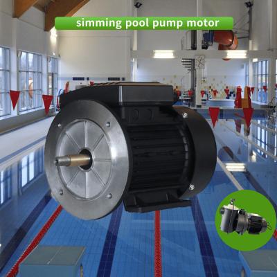 China Motor 1.5HP/1.1KW del funcionamiento del condensador la monofásico de la bomba de la piscina con las mascarillas libres en venta